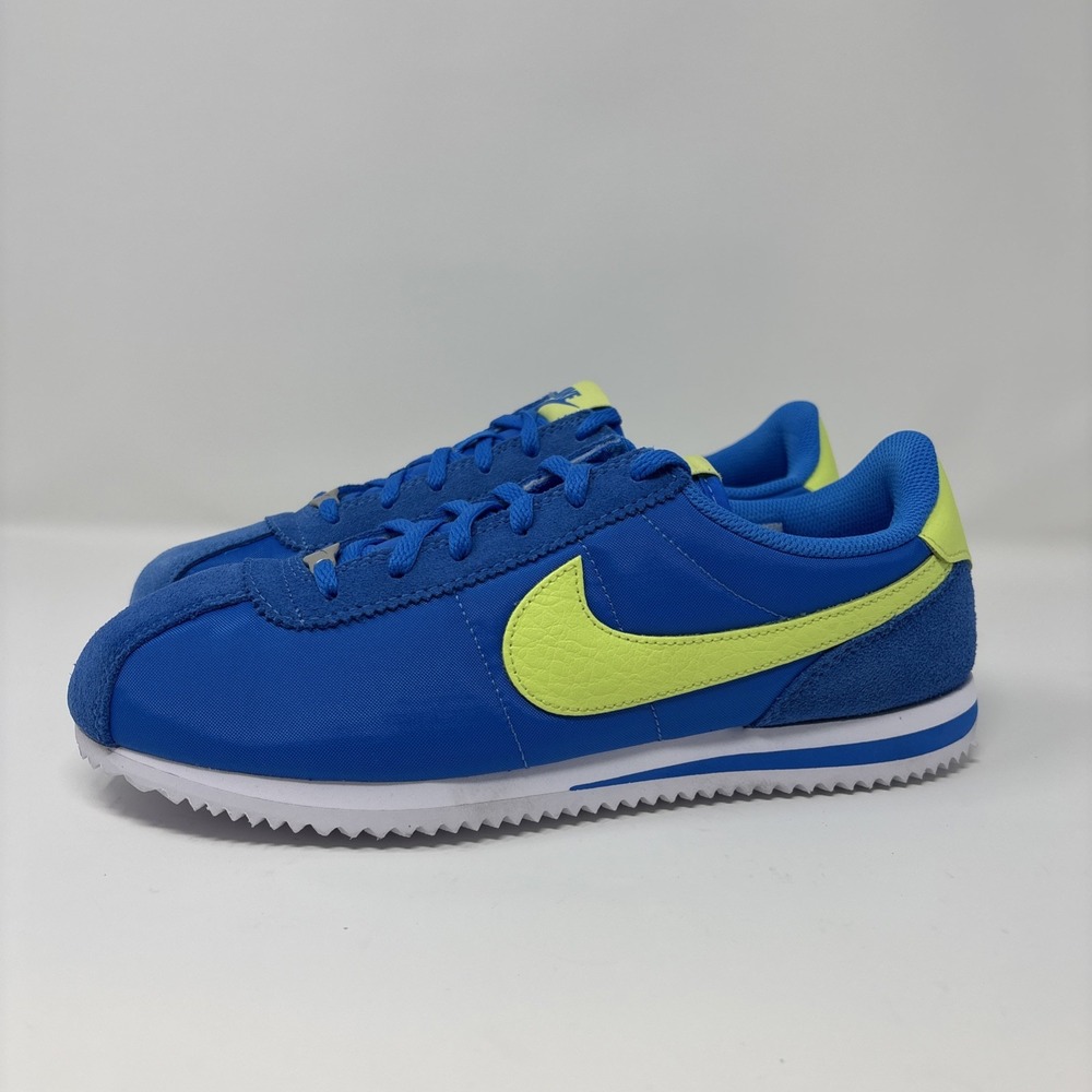 BRAND NEW - NIKE Blue Cortez Photo Blue/Lt Lemon Twist, Sz 6.5Y/8 W, IB7748-406